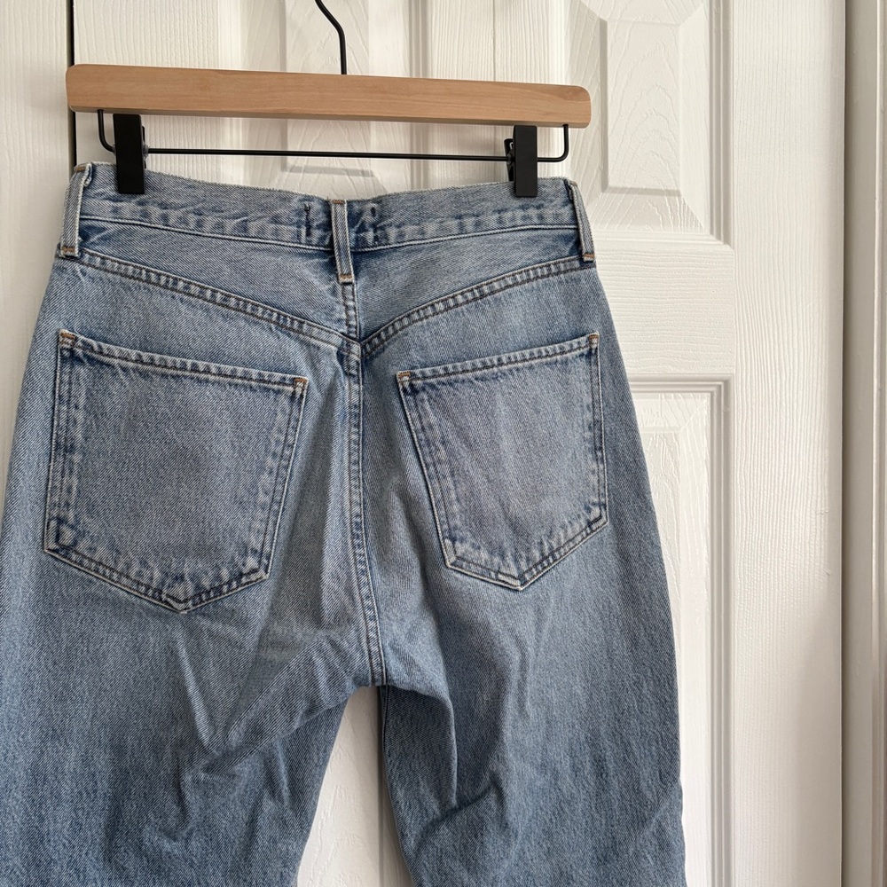 Agolde Riley Straight Leg Crop Jeans - Picture 7 of 9